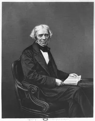 Porträt von Michael Faraday, graviert von D.J. Pound nach einem Foto